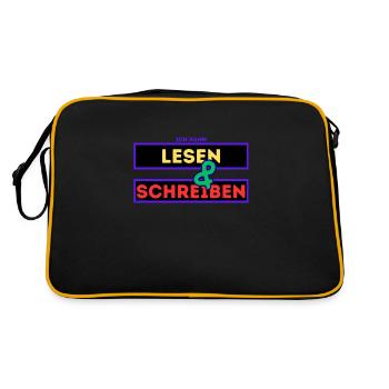 Read and write - Retro Bag - black/gold - Back
