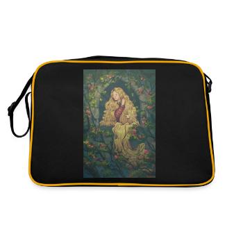 Raiponce et Roses rouges - Sac Retro - noir/or - Dos
