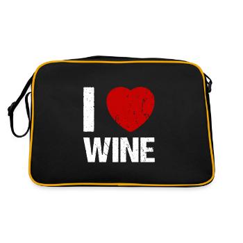 J’adore Wine Wine Lovers Wine - Sac Retro - noir/or - Dos