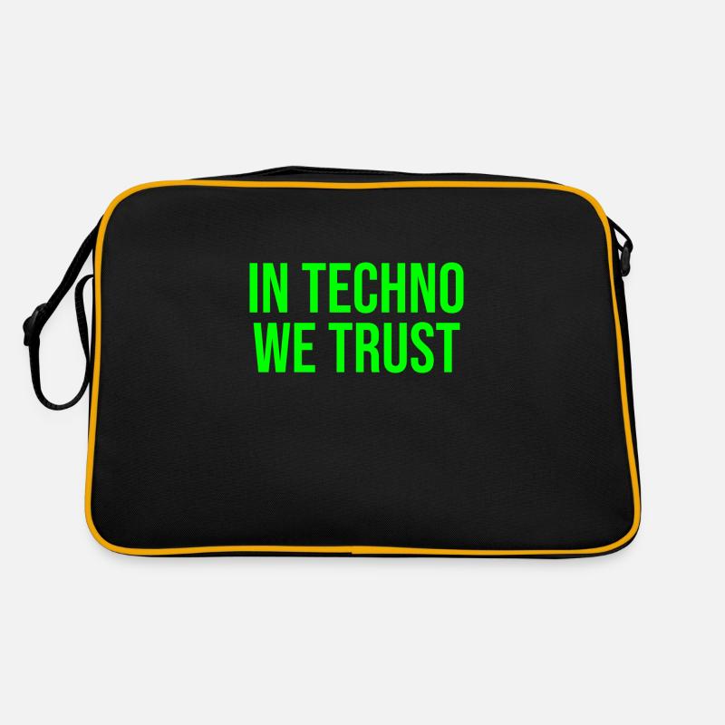 Dans la techno, nous avons confiance Sac Retro