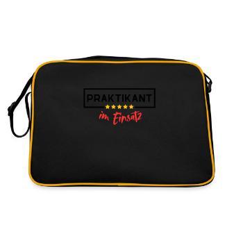 Intern in action - Retro Bag - black/gold - Back