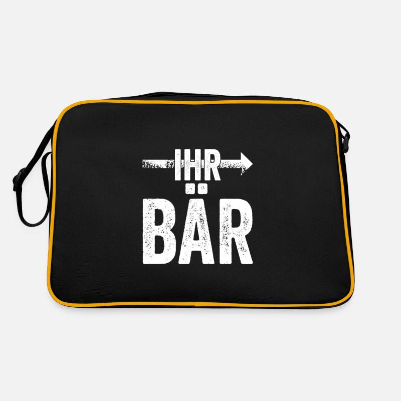 IHR BÄR | Partnerlook | Pfeil (rechts) Retro Tasche