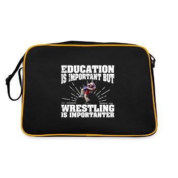 Lutte Lutte Sport Lutte Libre Dicton - Sac Retro - noir/or - Dos