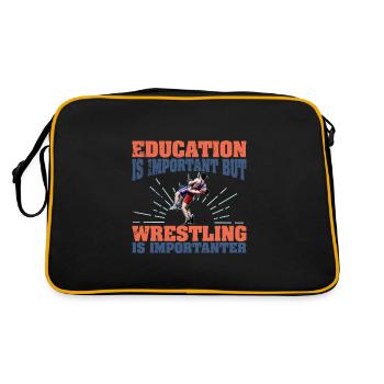 Lutte Lutte Sport Lutte Libre Dicton - Sac Retro - noir/or - Dos
