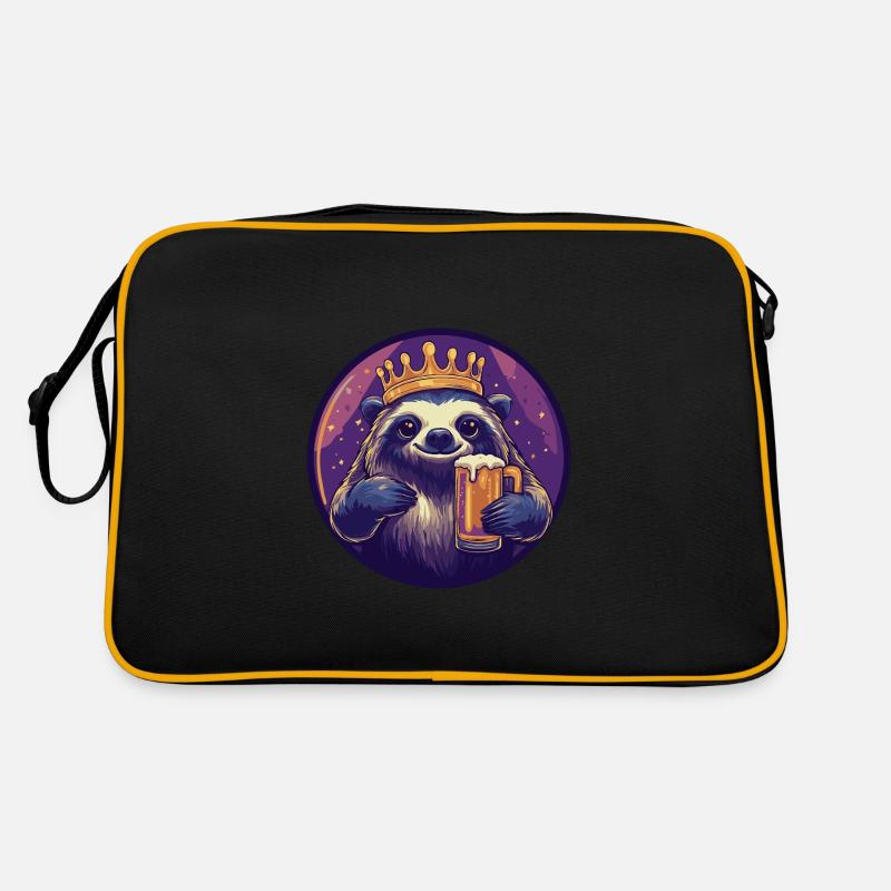 Faultier Bier Retro Tasche