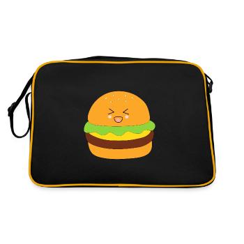 Nourriture Kawaii Kawaii Chibi KawaiiSticker drôle - Sac Retro - noir/or - Dos