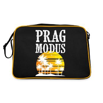 Prag Modus - Retro Tasche - Schwarz/Gold - Hinten