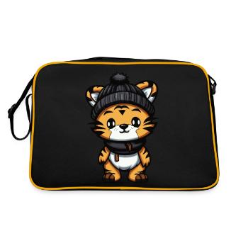 Tiger Winter Comic - Retro Bag - black/gold - Back