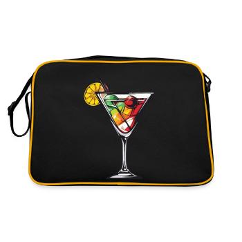 Limonade Drink - Retro Tasche - Schwarz/Gold - Hinten