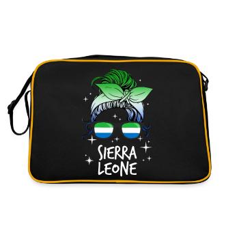 Sierra Leone - Sac Retro - noir/or - Dos