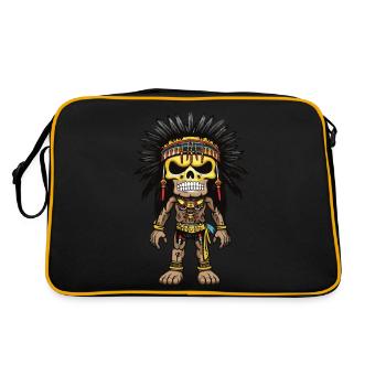 Apache Indian Skeleton - Retro Bag - black/gold - Back