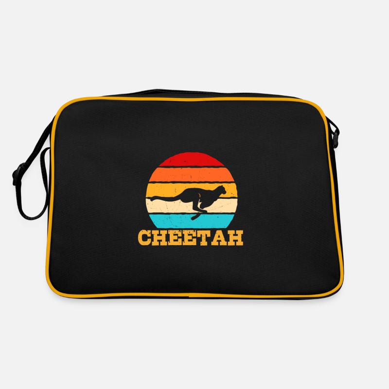 Gepard - Retro Tasche - Schwarz/Gold