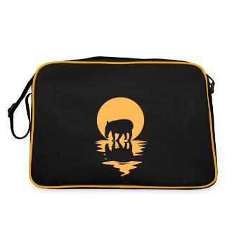Tapir - Sac Retro - noir/or - Dos