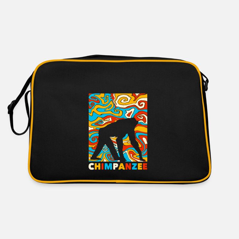 Schimpanse Retro Tasche