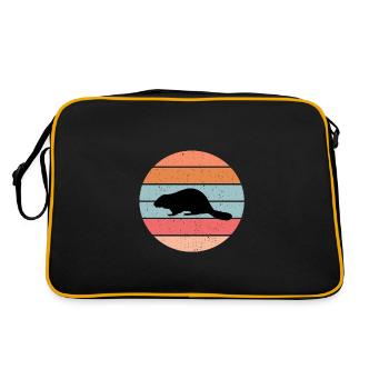 Biber - Sac Retro - noir/or - Dos