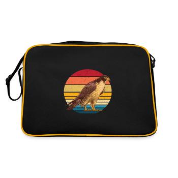 faucon pèlerin - Sac Retro - noir/or - Dos