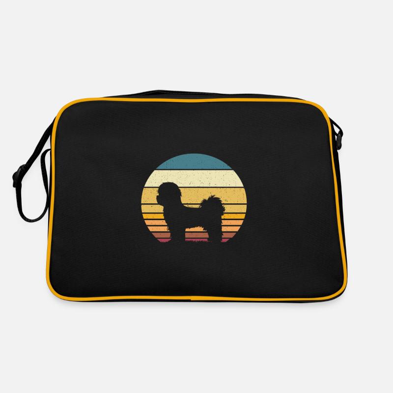 Shih Tzu - Sac Retro - noir/or