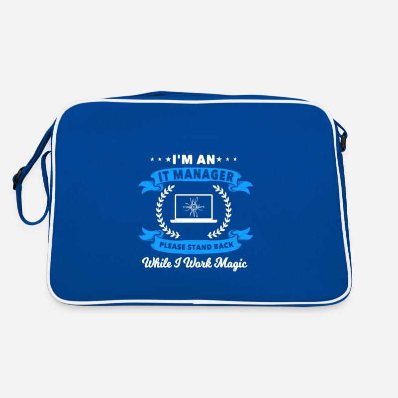 Funny IT Manager quote Retro Bag