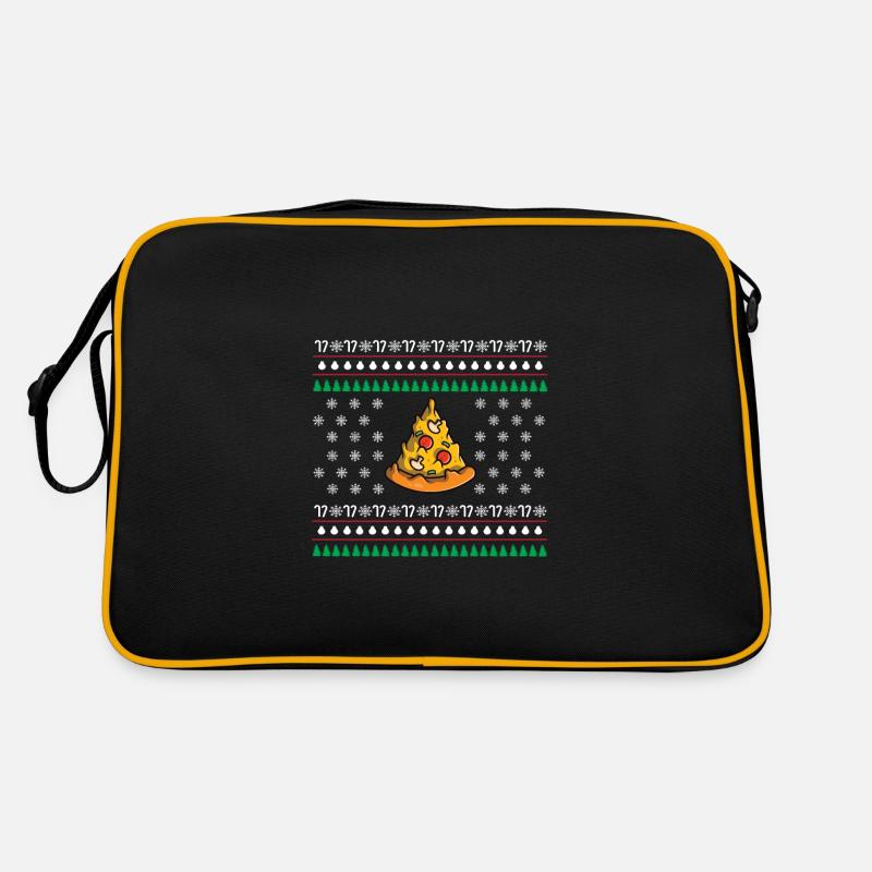 Pizza Weihnachtsgeschenk Retro Tasche