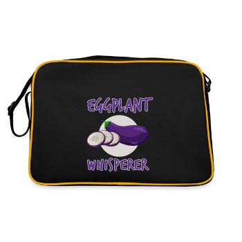 Aubergine Murmure Cadeau - Sac Retro - noir/or - Dos