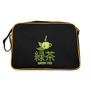 Green tea - Retro Bag - black/gold - Back