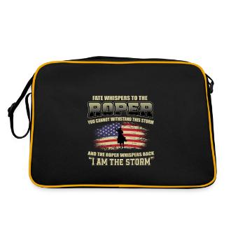 Rodeo Roping États-Unis - Sac Retro - noir/or - Dos