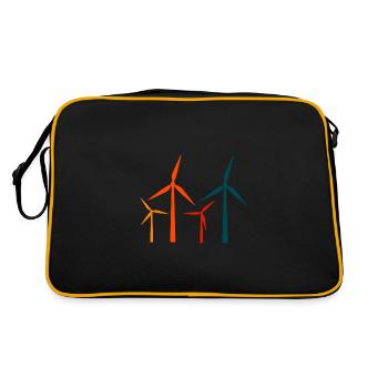 Wind power - Retro Bag - black/gold - Back