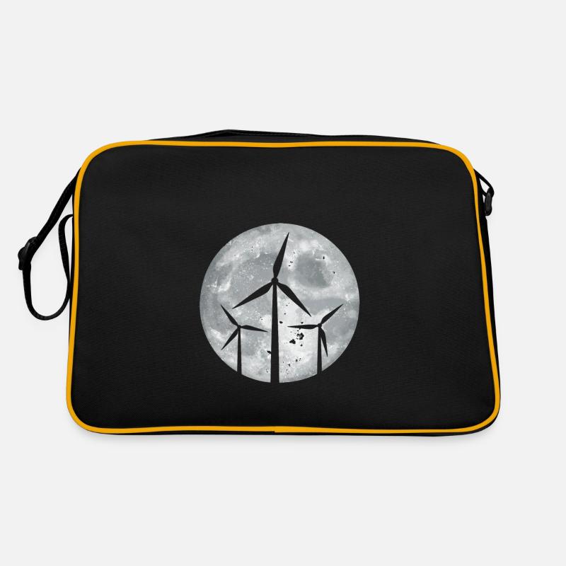 Éolienne - Sac Retro - noir/or