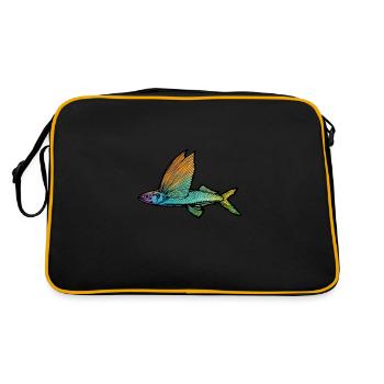 Flying fish - Retro Bag - black/gold - Back