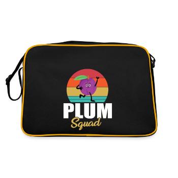 Escouade Prune - Sac Retro - noir/or - Dos
