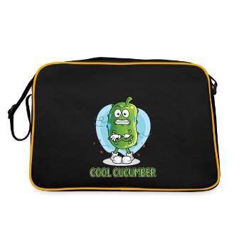 Concombre frais - Sac Retro - noir/or - Dos