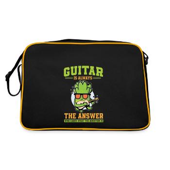 Guitare laitue - Sac Retro - noir/or - Dos