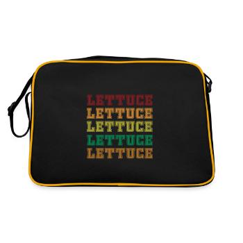 Laitue - Sac Retro - noir/or - Dos
