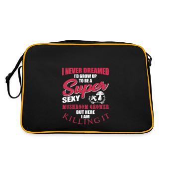 Mushroom Grower - Retro Bag - black/gold - Back