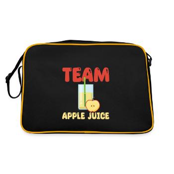 Team Apfelsaft - Retro Tasche - Schwarz/Gold - Hinten