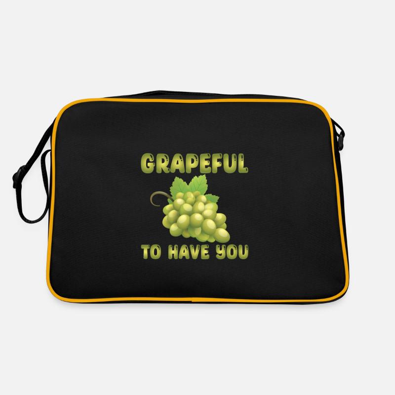 Grapes Pun Retro Bag