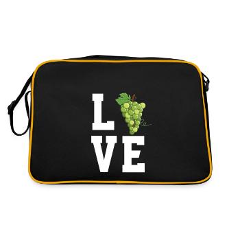 Dear Green Grapes - Retro Bag - black/gold - Back