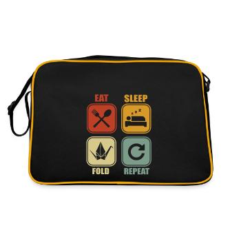 Origami Paper Folds - Retro Bag - black/gold - Back