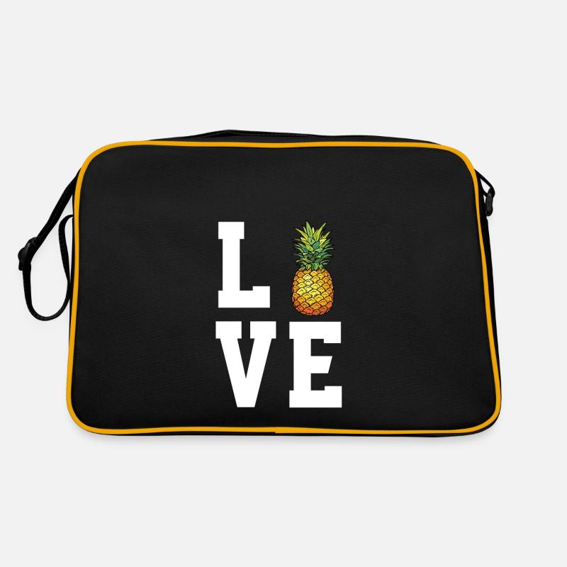 Liebe Ananas Retro Tasche