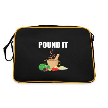 Papaya Salad - Retro Bag - black/gold - Back