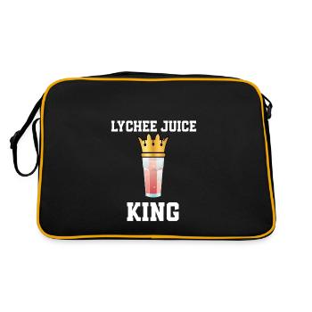 Roi du jus de litchi - Sac Retro - noir/or - Dos