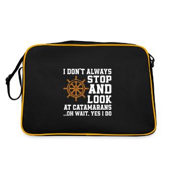 Amateurs de catamaran - Sac Retro - noir/or - Dos