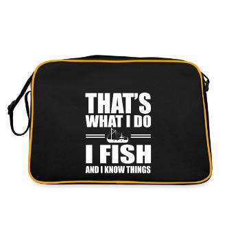 Coupeurs de pêche Pêche - Sac Retro - noir/or - Dos