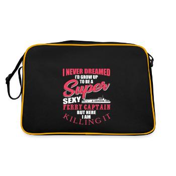 Capitaine du ferry - Sac Retro - noir/or - Dos