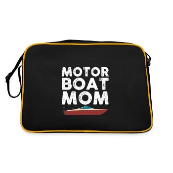 Great Motorboat Mom Outfit Motorboat For Women - Retro Bag - black/gold - Back