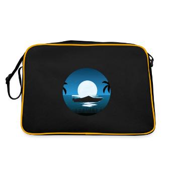 Motorboat Moon - Retro Bag - black/gold - Back