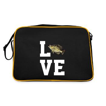 Dear Crappie Fishing - Retro Bag - black/gold - Back