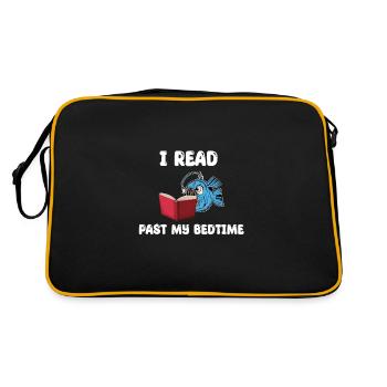 Drôle de lotte lire des livres - Sac Retro - noir/or - Dos