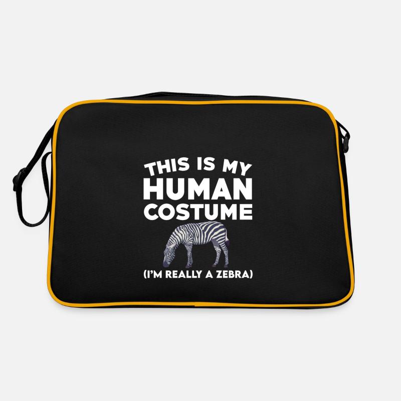 Zebra Spruch Retro Tasche