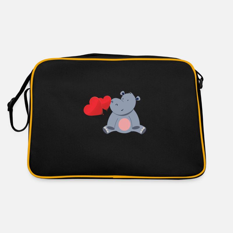 Hippopotame doux Sac Retro